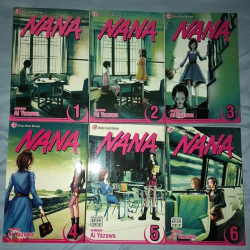 مانگا NANA مانگای نانا به زبان انگلیسی 21 جلدی