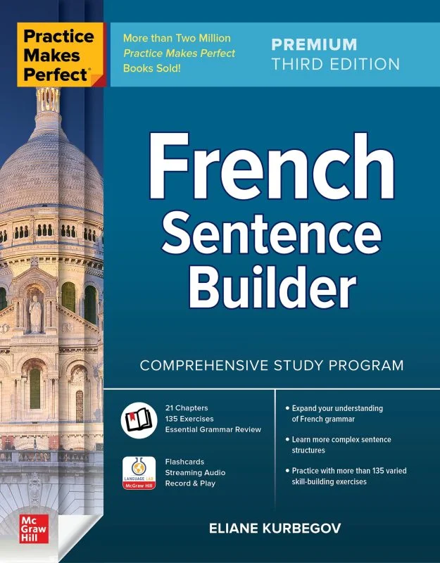 خرید کتاب فرانسه Practice Makes Perfect French Sentence Builder Third Edition