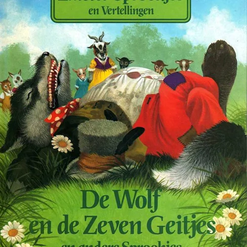 کتاب داستان هلندی تصویری بانوی کتاب داستان هلندی تصویری گرگ و هفت بزغاله De Wolf en de Zeven Geitjes Vrouw Holle
