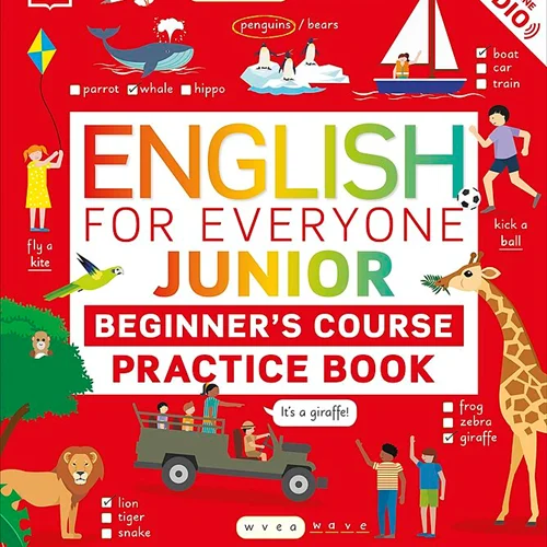 کتاب تمرین انگلیسی برای همه (آموزش انگلیسی به کودکان) English for Everyone Junior Beginners Practice Book