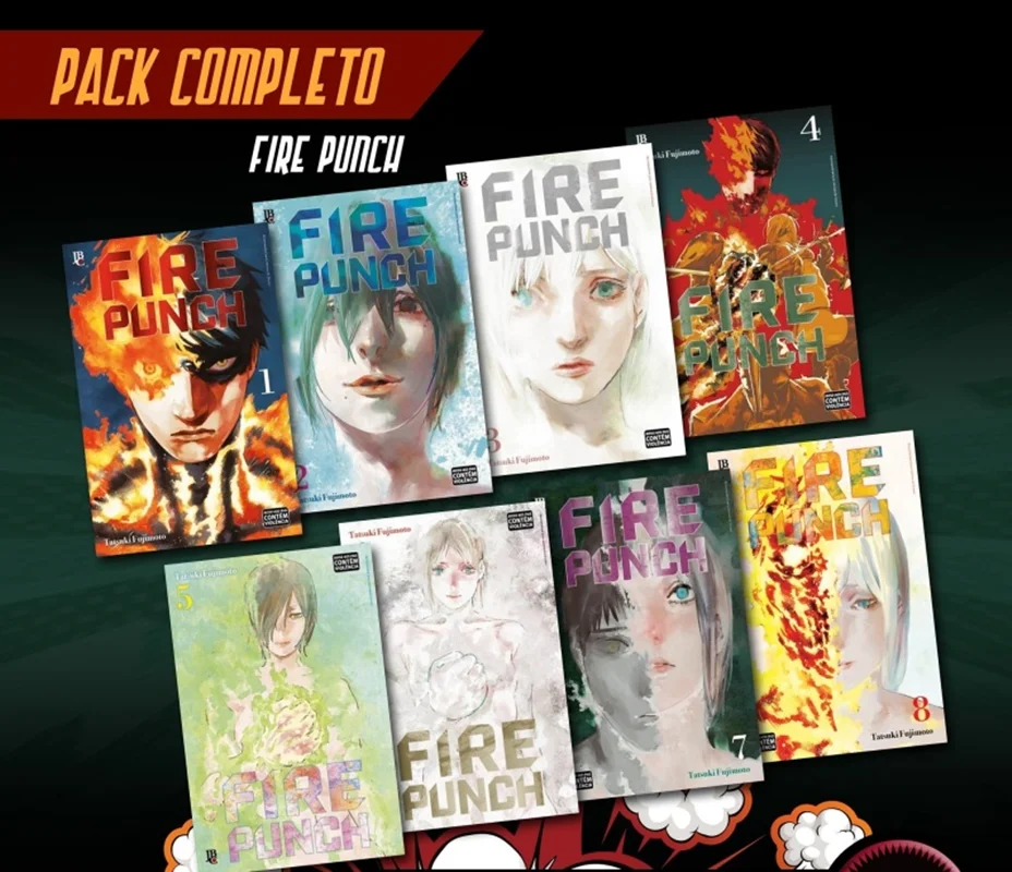 مانگا Fire Punch مانگای فایر پانچ به زبان انگلیسی 8 جلدی