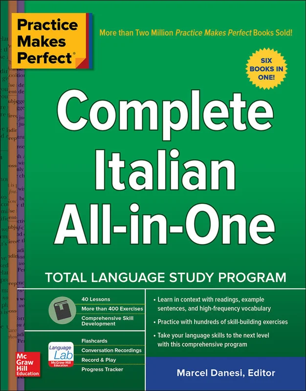 کتاب زبان ایتالیایی Practice Makes Perfect Complete Italian All in One