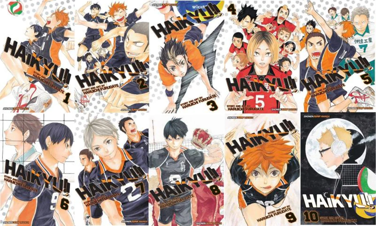 خرید مانگا Haikyu مانگای هایکیو به زبان انگلیسی 45 جلدی