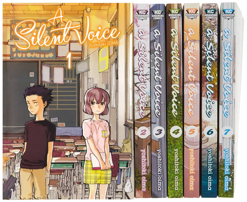 خرید مانگای A Silent Voice مانگا صدای خاموش به زبان انگلیسی 7 جلدی
