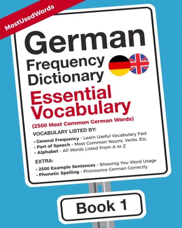 کتاب لغات آلمانی German Frequency Dictionary Essential Vocabulary