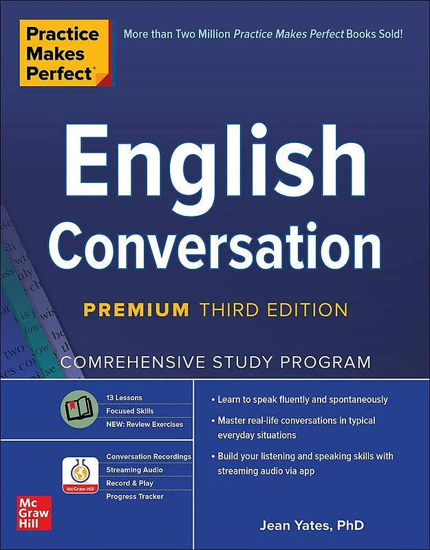 کتاب آموزش مکالمه انگلیسی Practice Makes Perfect English Conversation Premium Third Edition