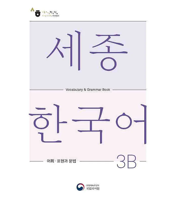 کتاب کره ای لغات و گرامر سجونگ سه دو Sejong Korean 3B Vocabulary and Grammar Book 2022 Edition