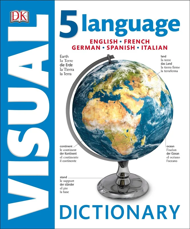 دیکشنری پنج زبانه تصویری ویژوال 5 Language Visual Dictionary English, French, German, Spanish, Italian