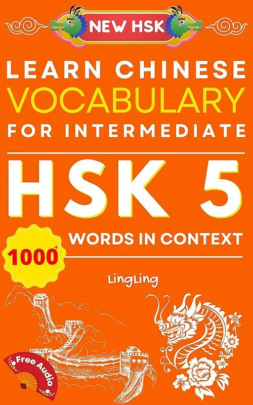 کتاب واژگان چینی جدید HSK سطح 5 Learn Chinese Vocabulary for Intermediate New HSK Level 5 Chinese Vocabulary Book