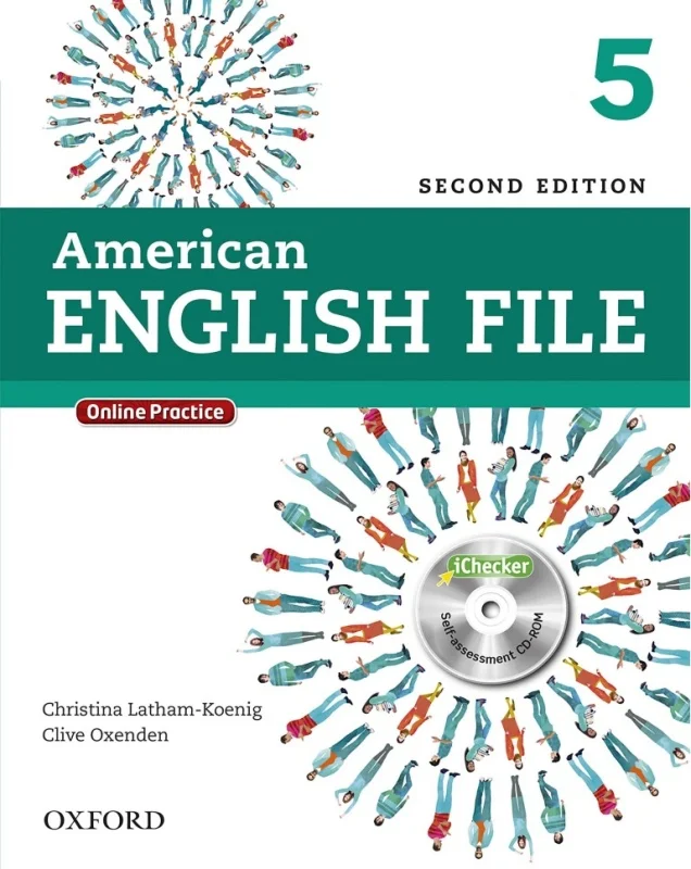 کتاب امریکن انگلیش فایل پنج American English File 2nd 5 SB+WB+2CD+DVD