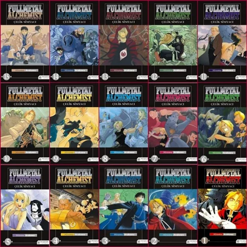 خرید مانگا Fullmetal Alchemist مانگای کیمیاگر تمام فلزی به زبان انگلیسی 30 جلدی