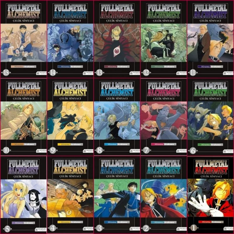 خرید مانگا Fullmetal Alchemist مانگای کیمیاگر تمام فلزی به زبان انگلیسی 30 جلدی