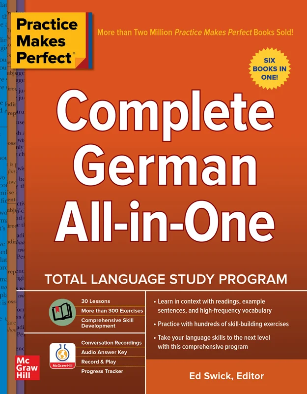 کتاب آلمانی کامپلیت جرمن آل این وان Practice Makes Perfect Complete German All in One