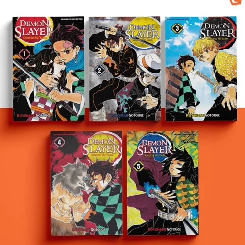 مانگا Demon Slayer مانگای دیو کش کیمتسو نو یائیبا به زبان انگلیسی 23 جلدی