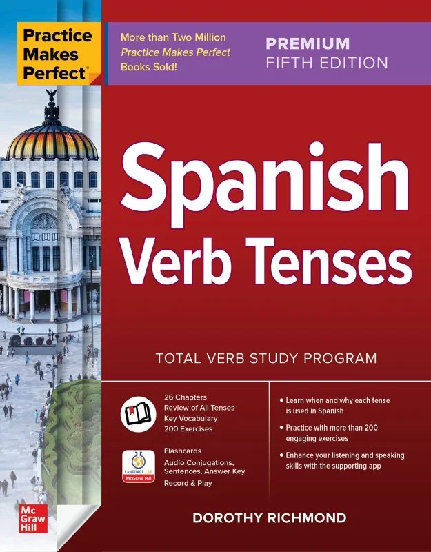 کتاب افعال اسپانیایی Practice Makes Perfect Spanish Verb Tenses Fifth Edition