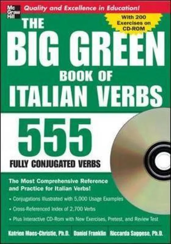 کتاب افعال ایتالیایی The Big Green Book of Italian Verbs