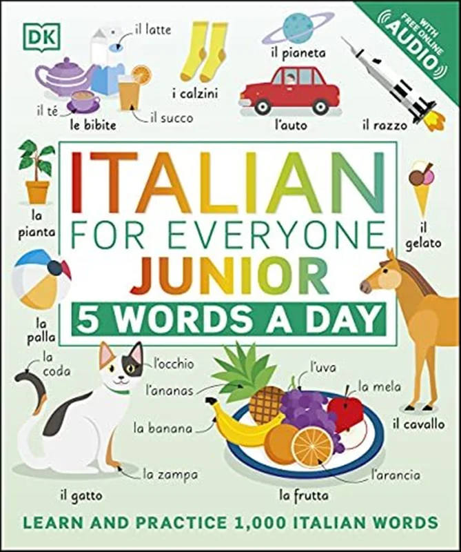 کتاب ایتالیایی Italian for Everyone Junior 5 Words a Day