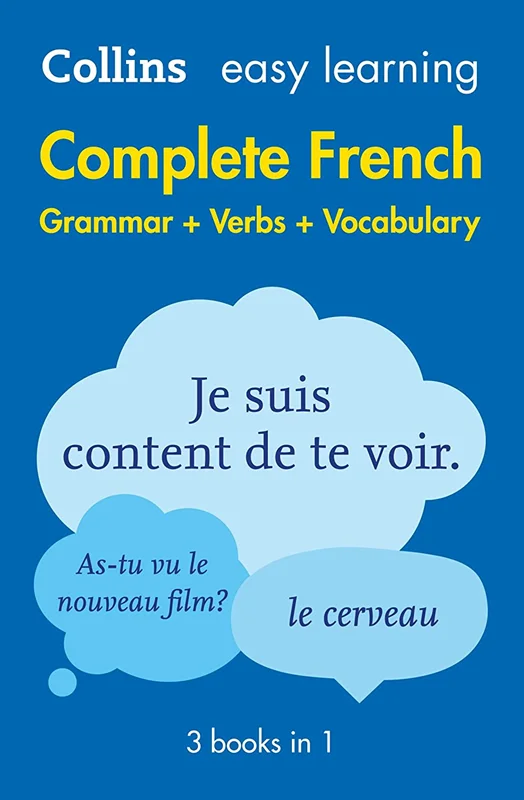 کتاب آموزش فرانسه collins Easy Learning French Complete Grammar, Verbs and Vocabulary