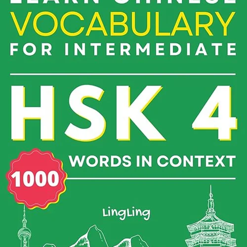 کتاب واژگان چینی جدید HSK سطح 4 Learn Chinese Vocabulary for Intermediate New HSK Level 4 Chinese Vocabulary Book