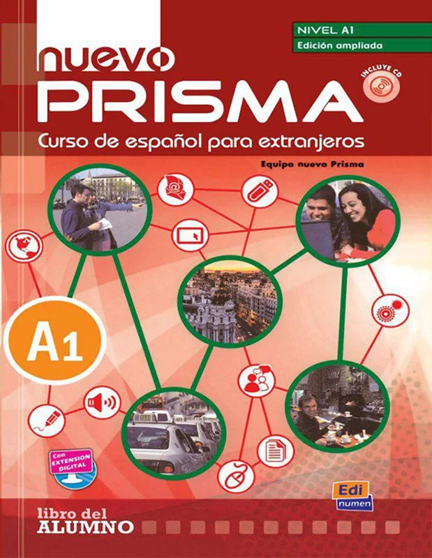 کتاب آموزش اسپانیایی پریسما Nuevo Prisma A1