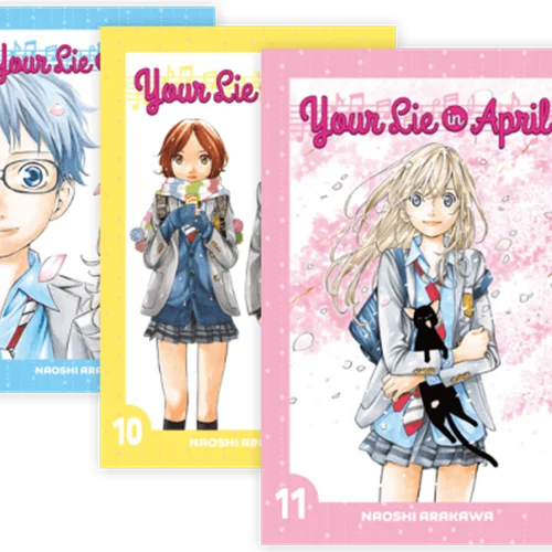 مانگا Your Lie in April مانگای دروغ تو در آوریل به زبان انگلیسی 11 جلدی
