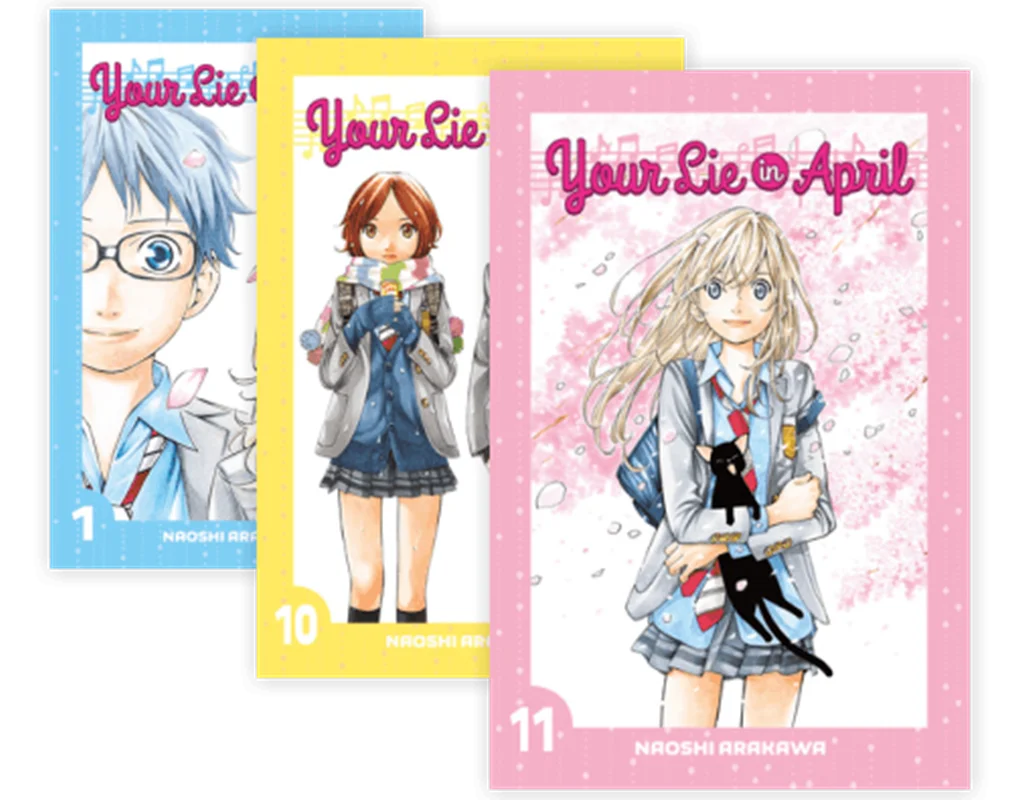 مانگا Your Lie in April مانگای دروغ تو در آوریل به زبان انگلیسی 11 جلدی