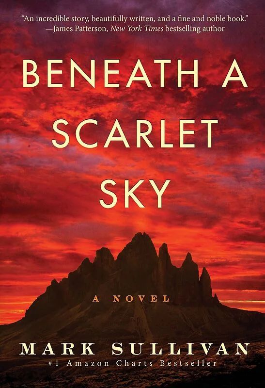 کتاب Beneath a Scarlet Sky رمان انگلیسی زیر یک آسمان سرخ اثر مارک سالیوان Mark T. Sullivan