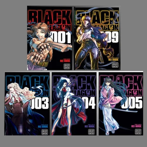 مانگا Black Lagoon مانگا بلک لاگون زبان انگلیسی 12 جلدی
