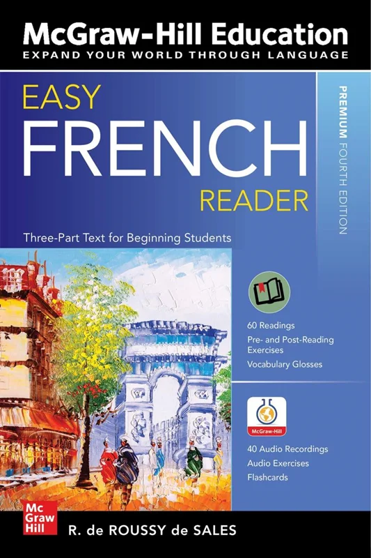 خرید کتاب فرانسه Easy French Reader Premium Fourth Edition جدید ترین ورژن 2021