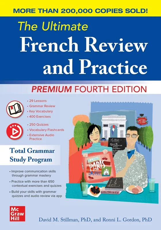 کتاب آموزش فرانسه The Ultimate French Review and Practice Premium Fourth Edition